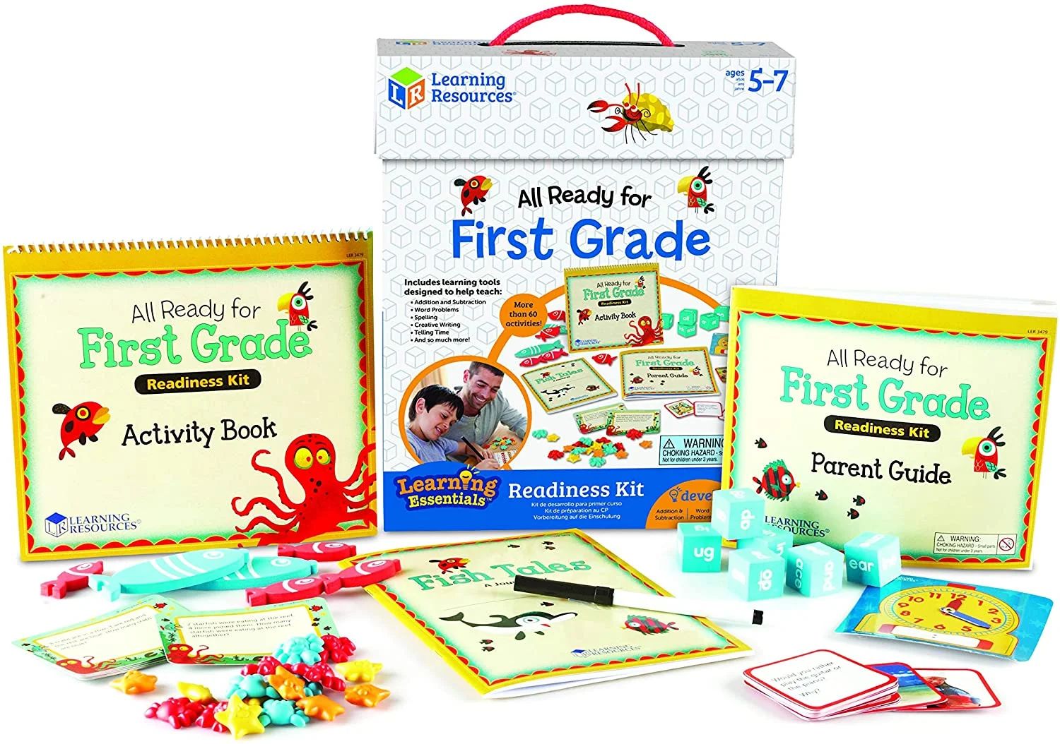 Learning Resources All Ready for First Grade Readiness Kit, Back to School Activities, School Pre... | Walmart (US)