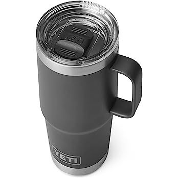 YETI Rambler 20 oz Travel Mug, Stainless Steel, Vacuum Insulated with Stronghold Lid, Charcoal | Amazon (US)