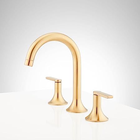 Signature Hardware 951346 Lentz 1.2 GPM Widespread Bathroom Faucet with Lever Handles and Pop-Up ... | Amazon (US)
