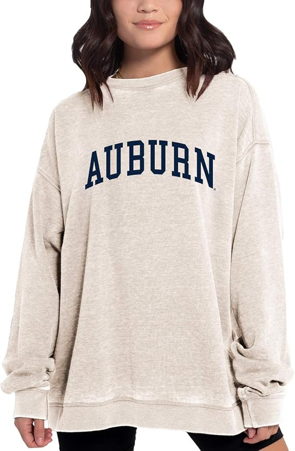 chicka-d NCAA womens Burnout Fleece Pullover | Amazon (US)