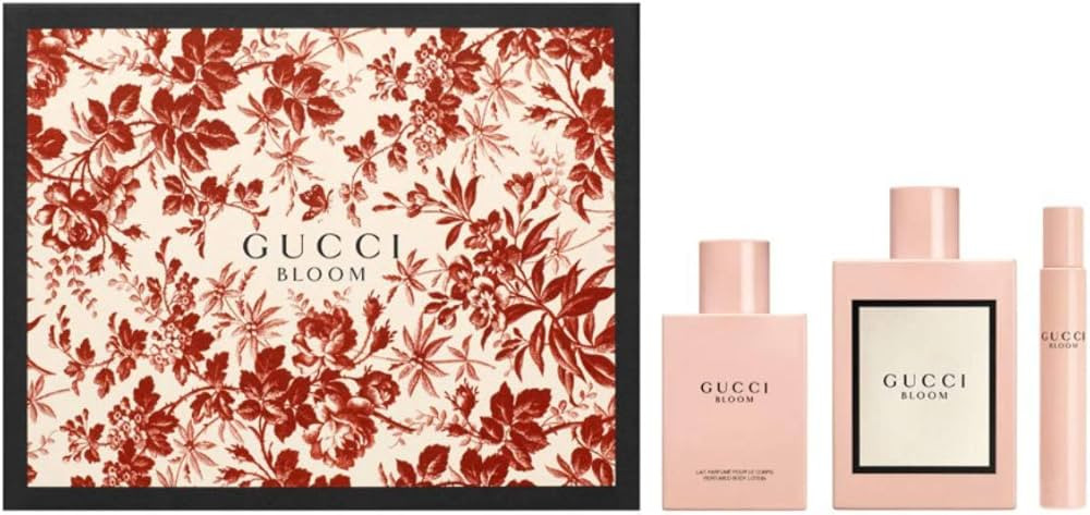 Gucci 3 Piece Bloom Eau de Parfum Spray Gift Set for Women | Amazon (US)