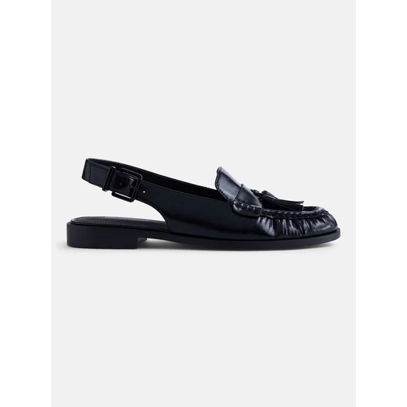 No Boundaries Women's Slingback Tassel Loafers | Walmart (US)