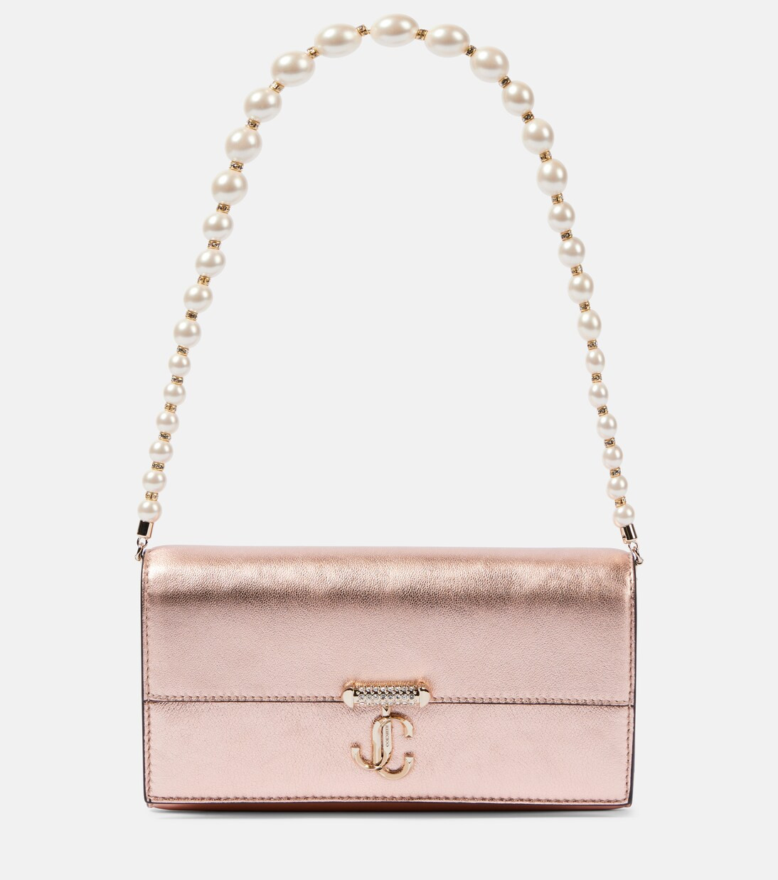 Portemonnaie mit Kettenriemen Avenue aus Metallic-Leder | Mytheresa (DACH)