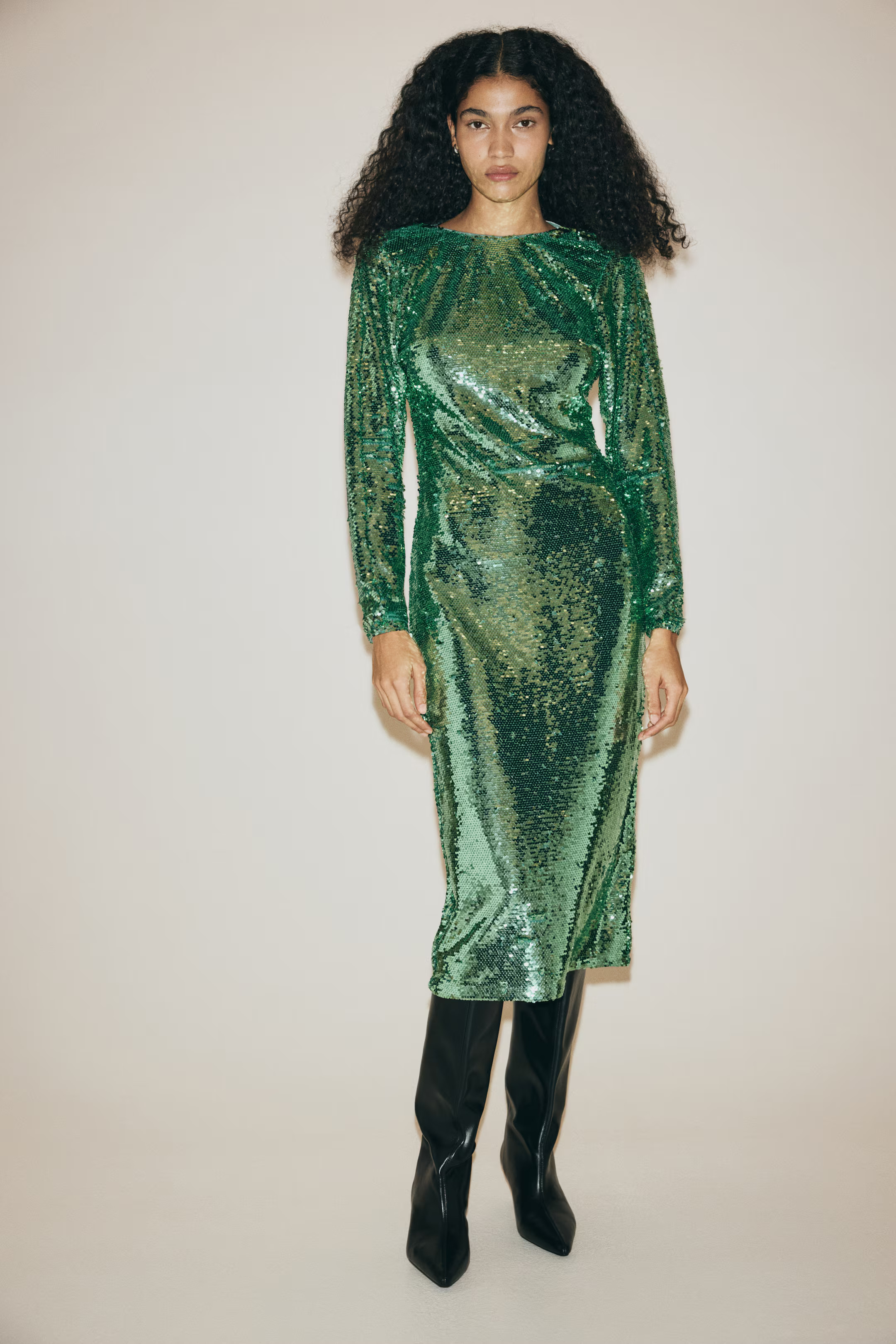 Sequined Open-Back Dress | H&M (US + CA)