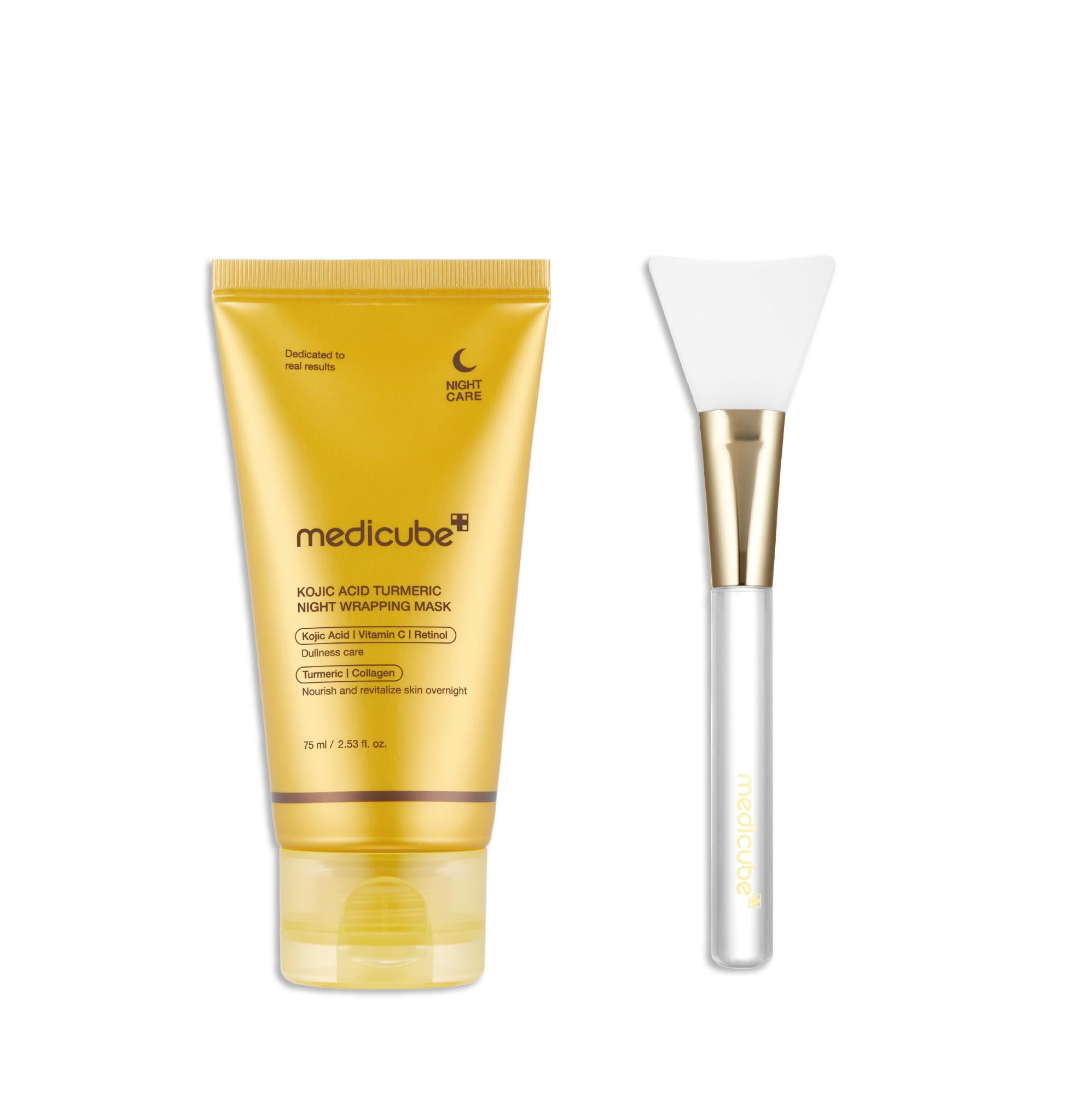 medicube Overnight Glow Duo for Uneven skin Tone: Turmeric Overnight Wrapping Peel Off Mask and J... | Amazon (US)