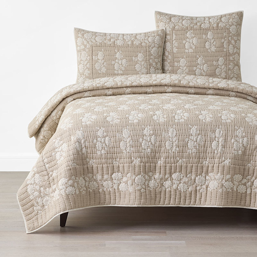 Isolde Quilt - Brown, Size Twin XL, Cotton | The Company Store | The Company Store