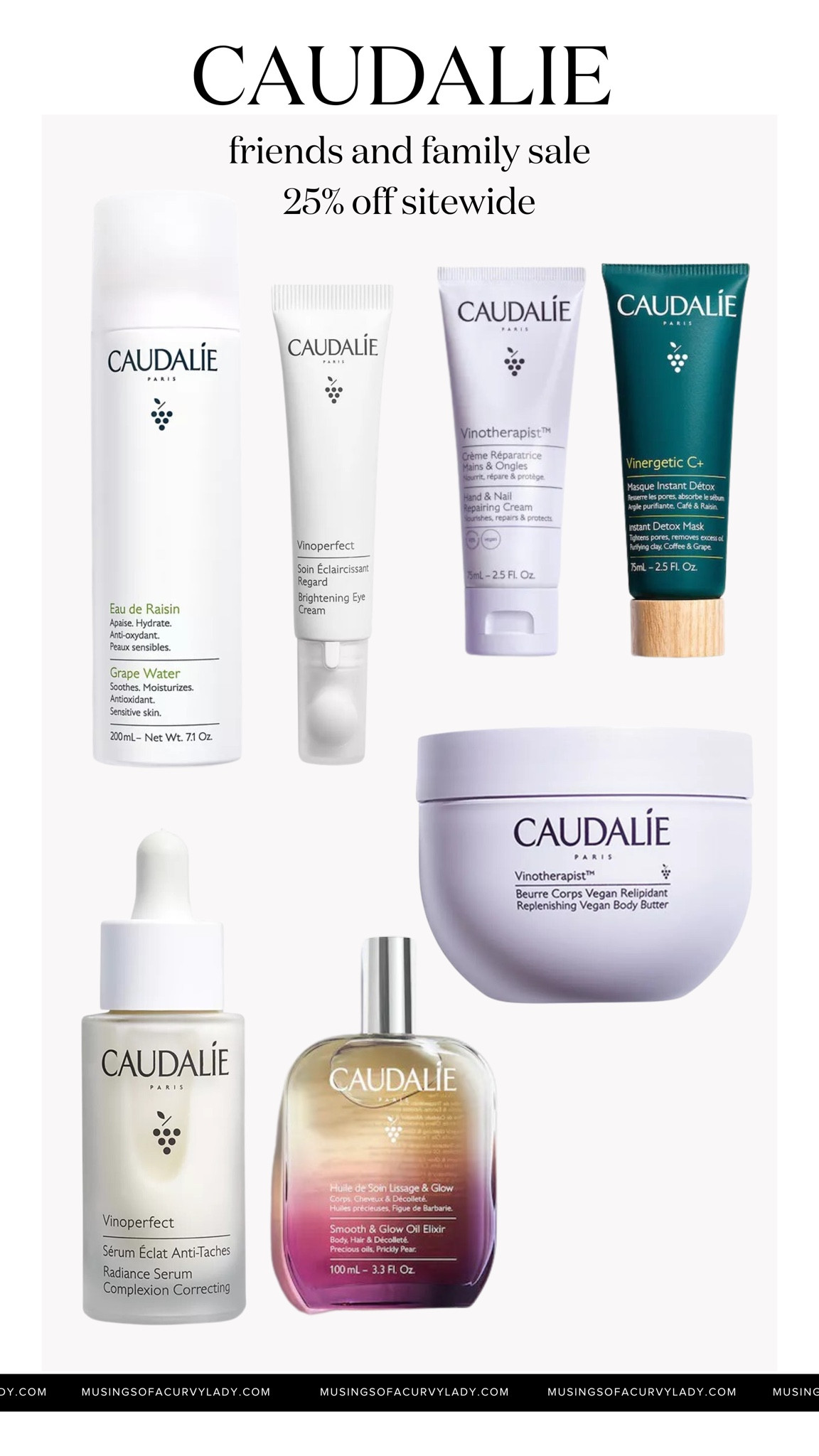 Caudalie friends and family sale!

Sale finds, skincare, moisturizer, beauty, serum, cleanser, night cream, body oil, spf, toner

#LTKbeauty #LTKstyletip #LTKsalealert