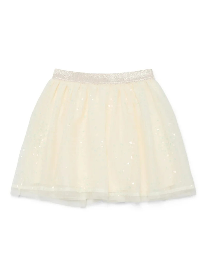 Wonder Nation Girls Sequin Skirt, Sizes 4-10 | Walmart (US)