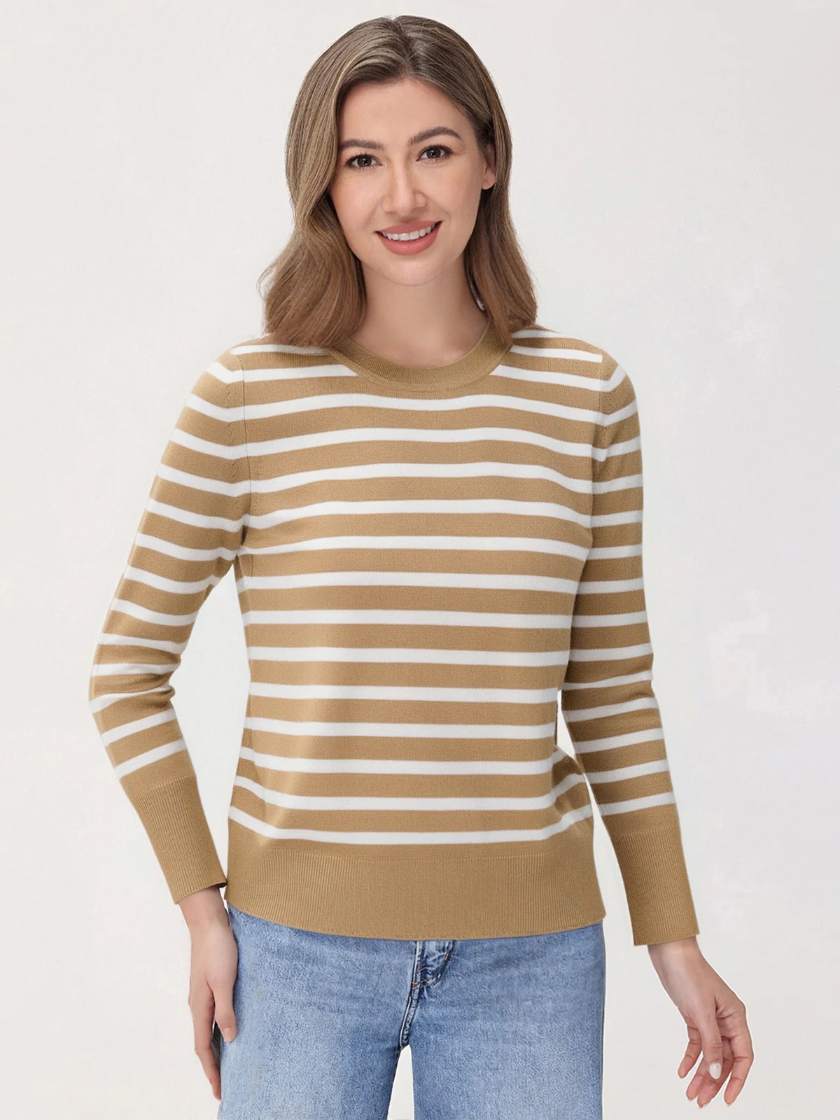 89th & Madison Stripe Crewneck Pullover | 89th + Madison