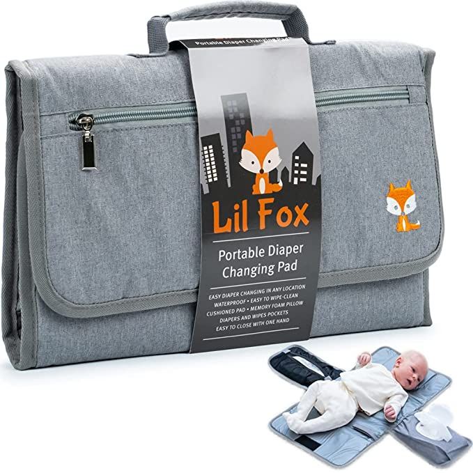 Baby Changing Pad by Lil Fox. Portable Changing Pad for Baby Diaper Bag or Changing Table Pad. On... | Amazon (US)