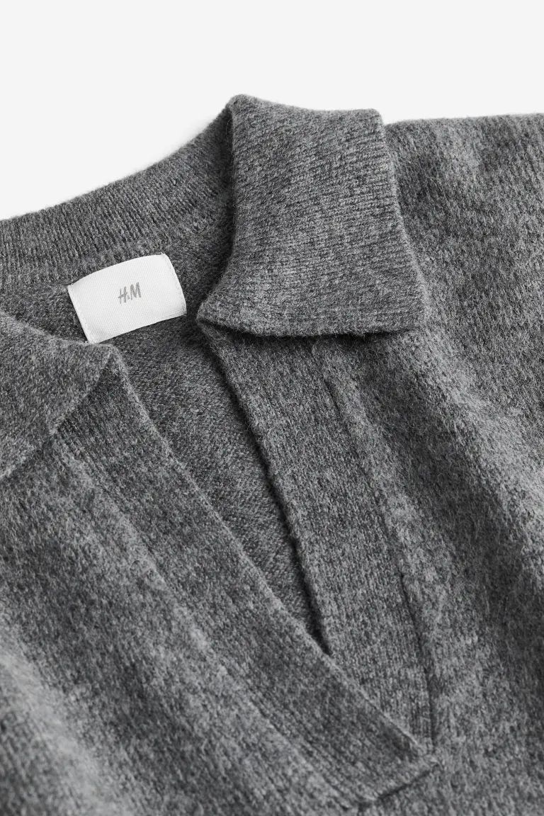 Fijngebreide trui met kraag | H&M (DE, AT, CH, DK, NL, NO, FI)