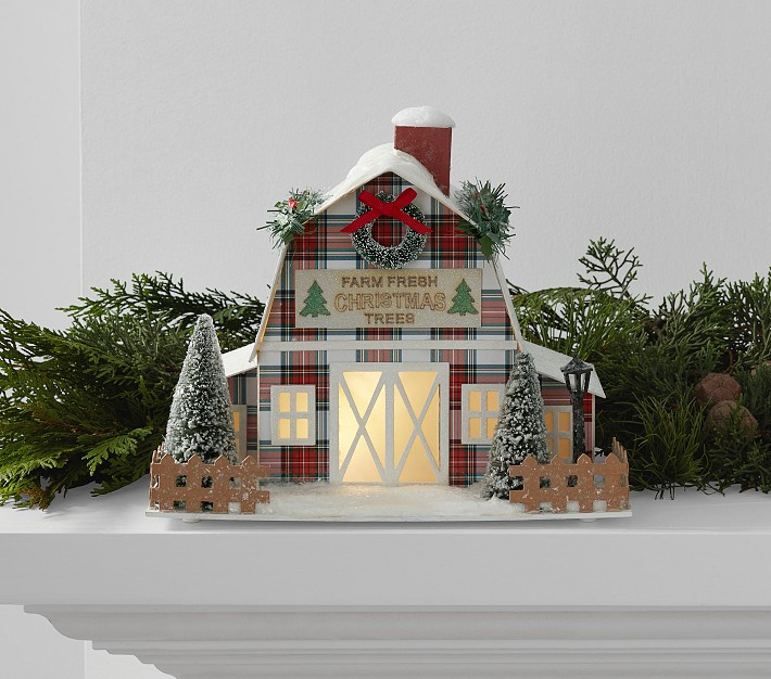 Classic Light-Up Plaid Tree Farm | Pottery Barn Kids