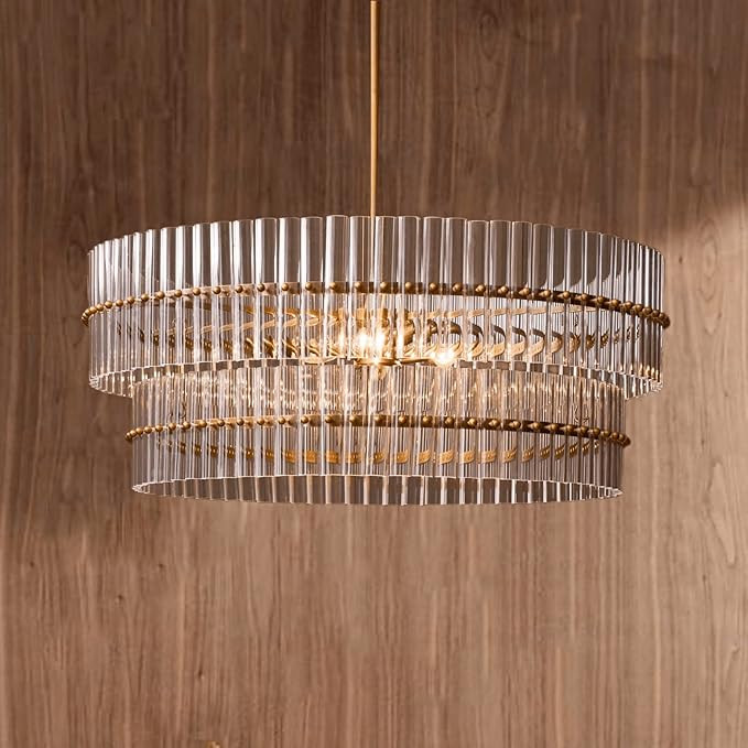 Crystal Round Chandelier, Mallory Crystal Round Chandelier (29.5) | Amazon (US)