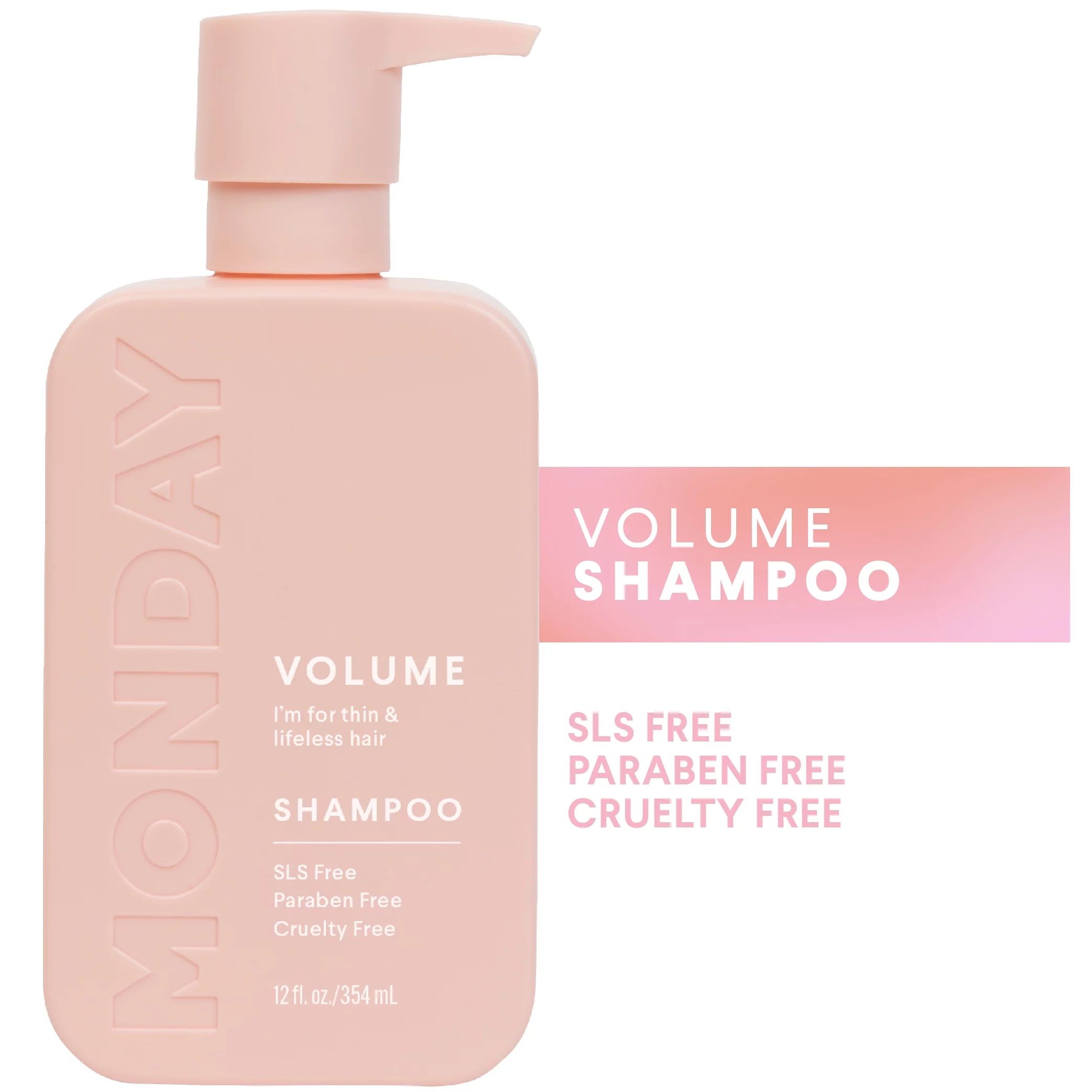 MONDAY Haircare VOLUME Shampoo SLS- and Paraben-Free 354ml (12oz) | Walmart (US)