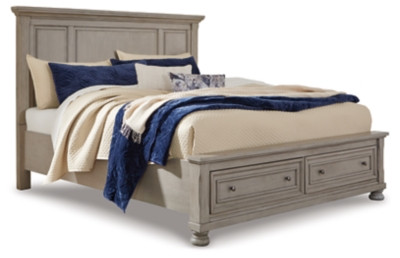 Lettner King Panel Bed with 2 Storage Drawers | Ashley Homestore