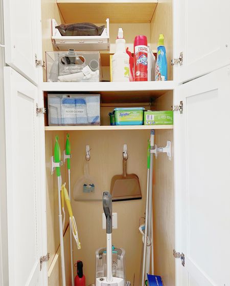 Every house deserves a cleaning closet to store all cleaning essentials. We love using adhesive command hooks to take things off the floor.



#LTKHome #LTKFamily #LTKSaleAlert