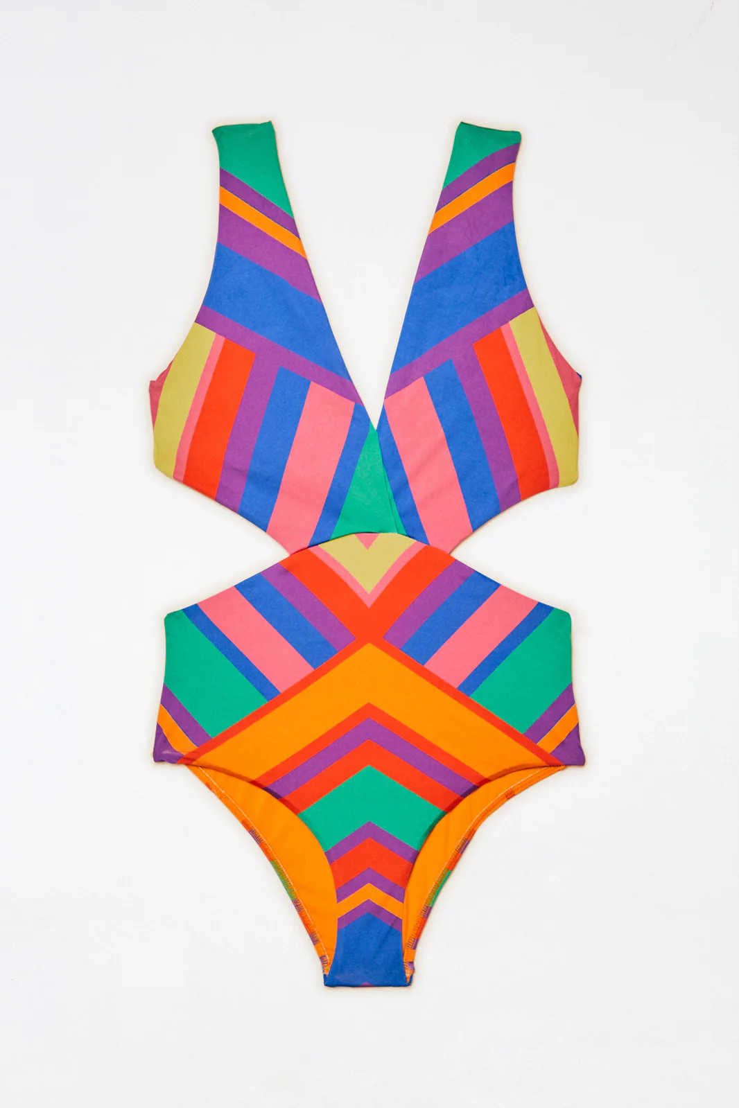 Bruna Stripes One Piece Swimsuit | FarmRio (US)