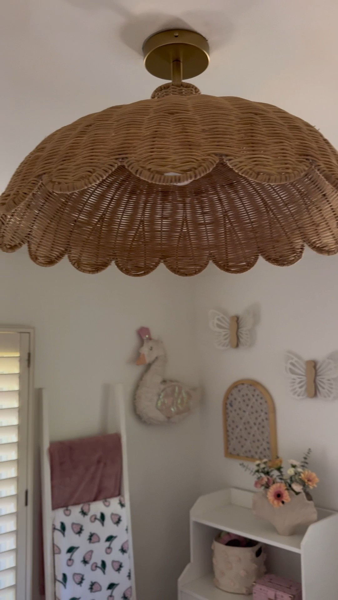 One of my favorite upgrades in my daughter’s room is this light. It completely transformed the space! It’s soft, warm, and feels so special without overpowering the room. I love how it adds personality while still leaving tons of space for her to play and grow. It’s truly the finishing touch. 

The light is the Aurelia Rattan Flush Mount Light in 24”  from Rowabi and 
Linked below! 

#LTKKids #LTKHome #LTKmomlife