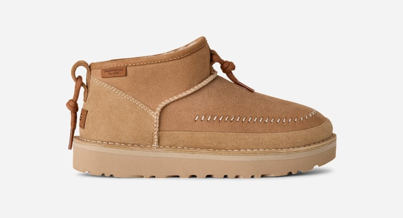 UGG® Ultra Mini Crafted Regenerate Sheepskin Classic Boots in Sand, Size M 7/W 8 | UGG (US)