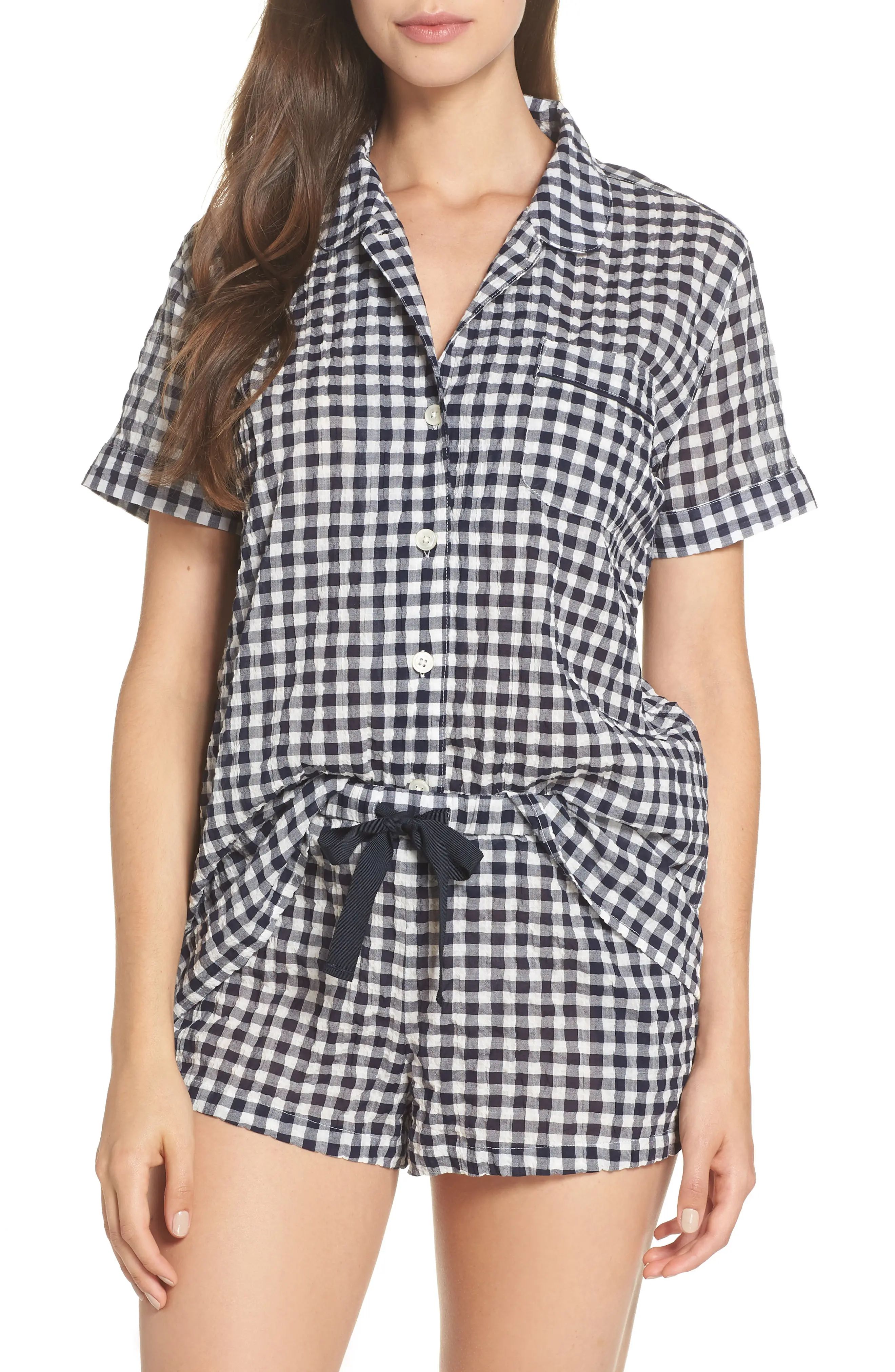 J.Crew Gingham Pajama Set | Nordstrom