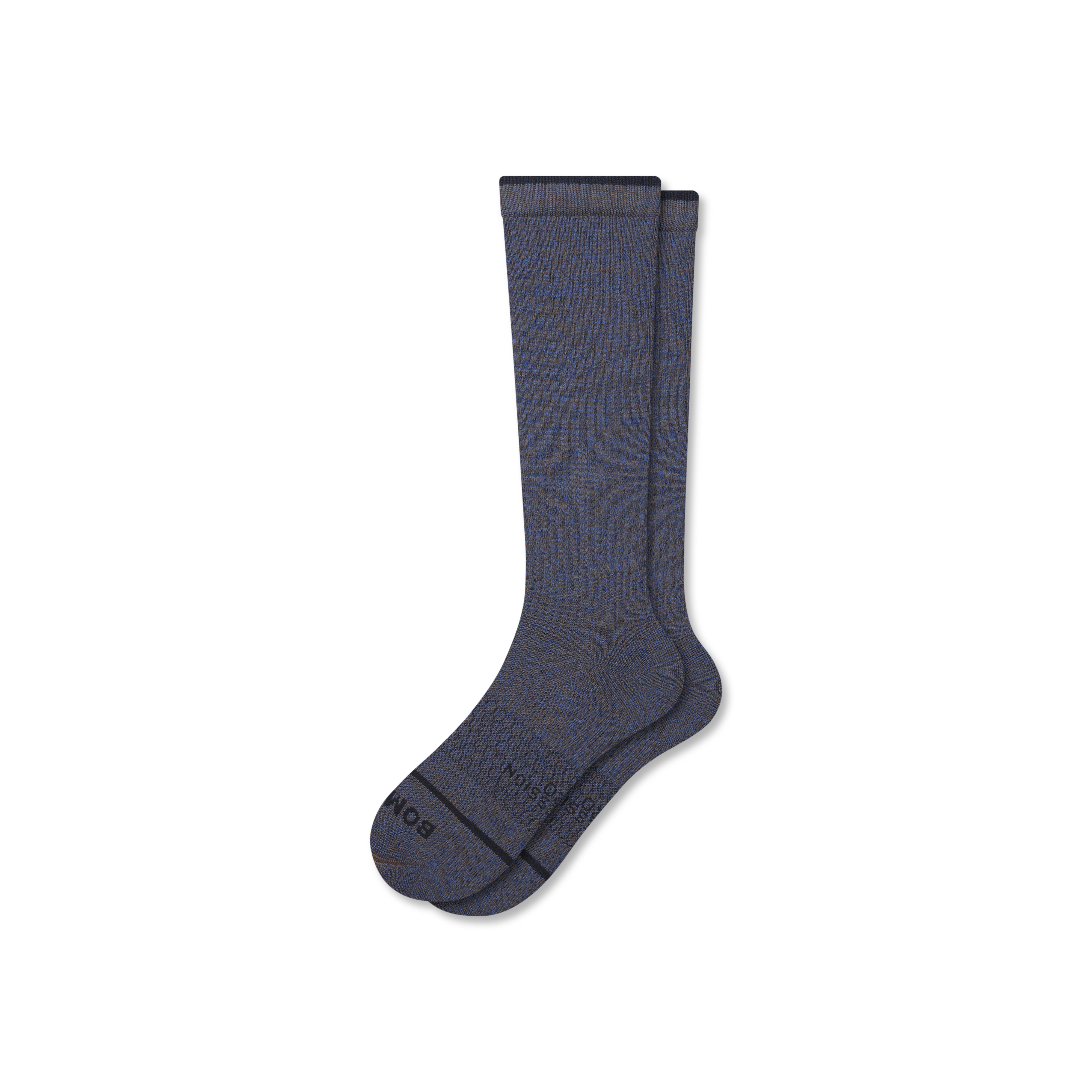 Women's Merino Wool Blend Everyday Compression Socks (15-20mmHg) - Cocoa Navy - Medium - Bombas | Bombas