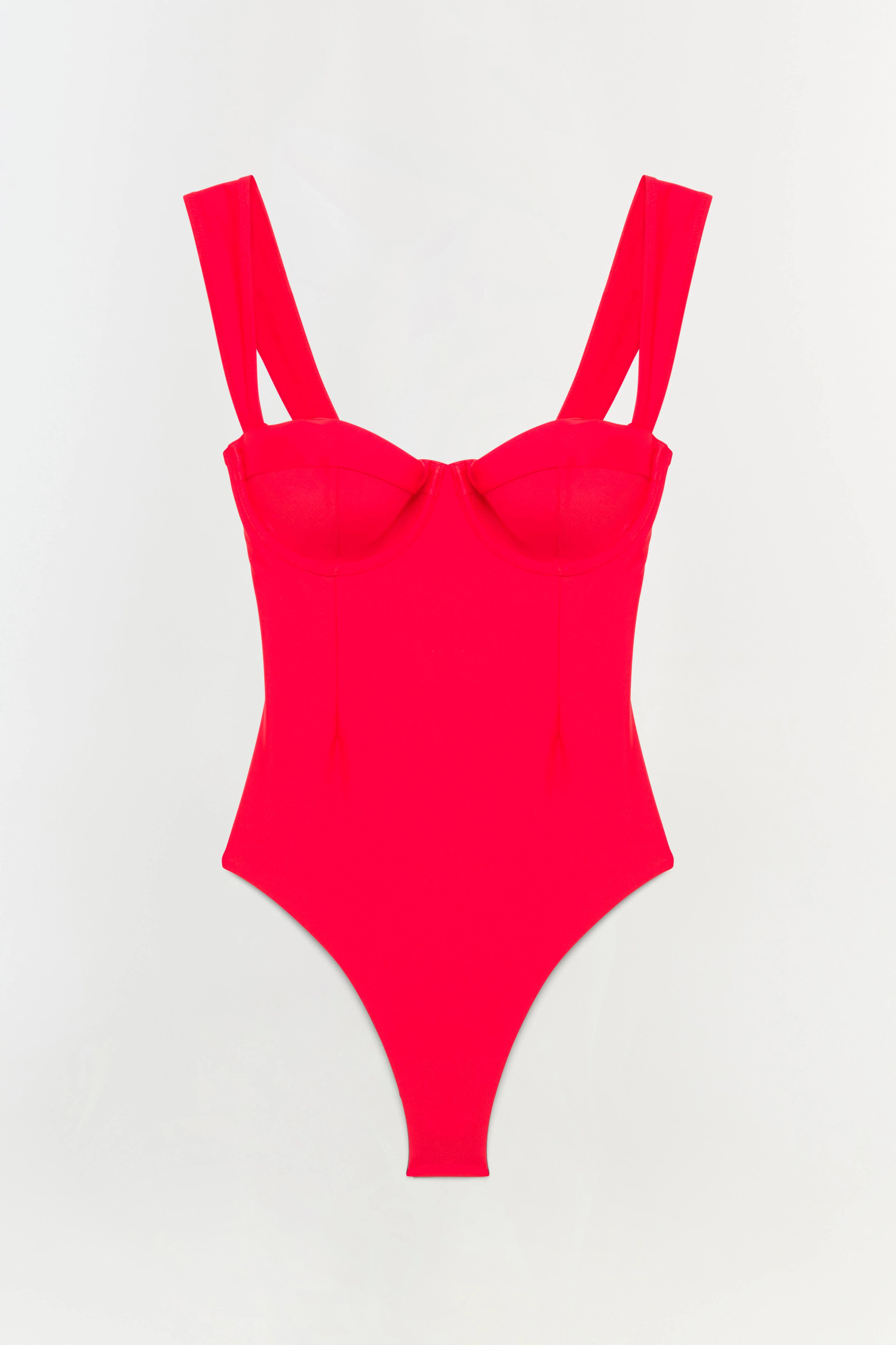 SIMKHAI Women's Kyle One Piece Swimsuit in Fiery Red, Size XS | Simkhai