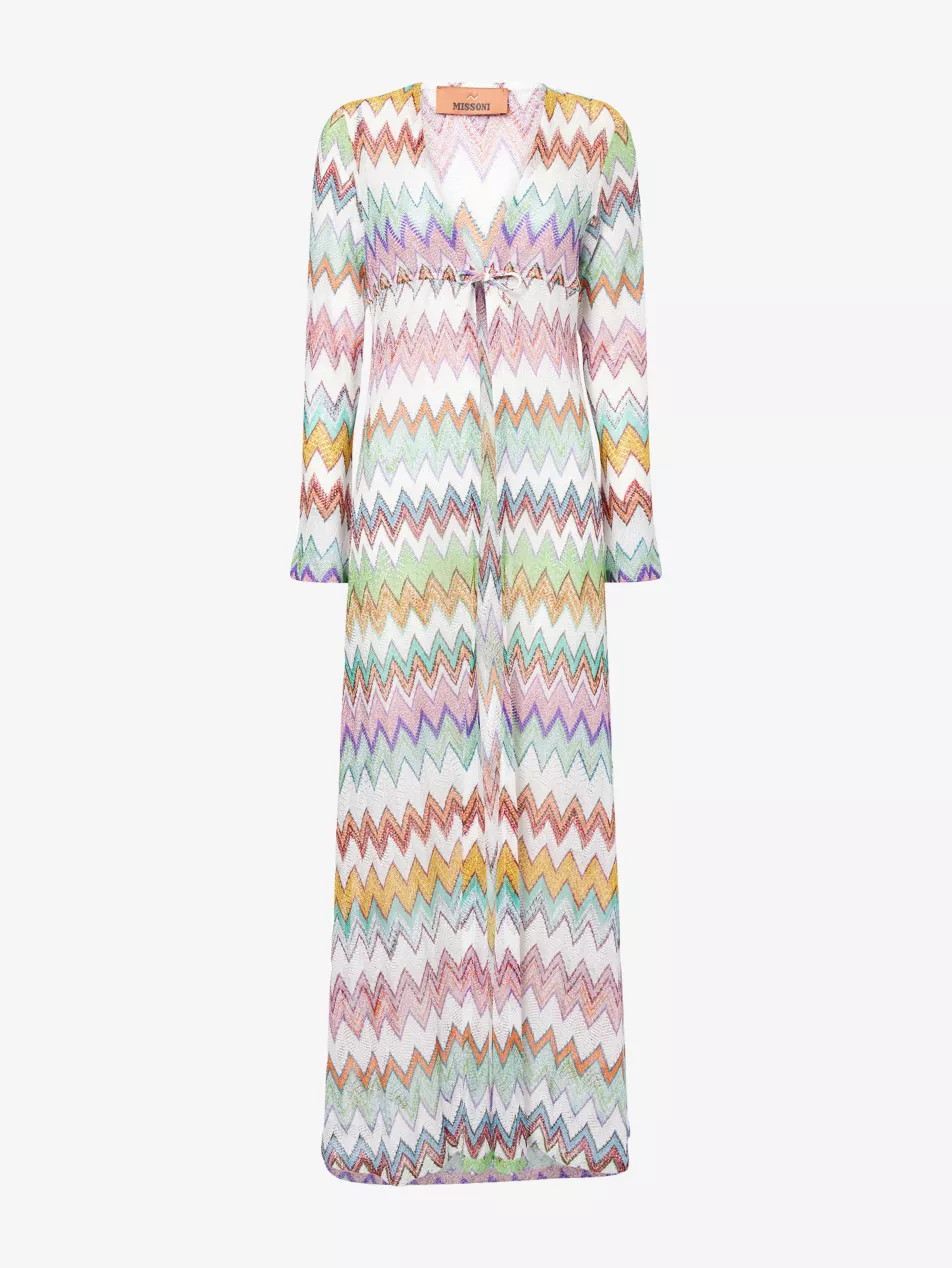 Zig-Zag Metallic Knitted Cover-Up | Selfridges