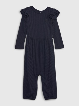 Baby SoftSpun Ruffled One-Piece | Gap (US)