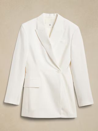 Hourglass Italian Viscose-Linen Blazer | Banana Republic (US)