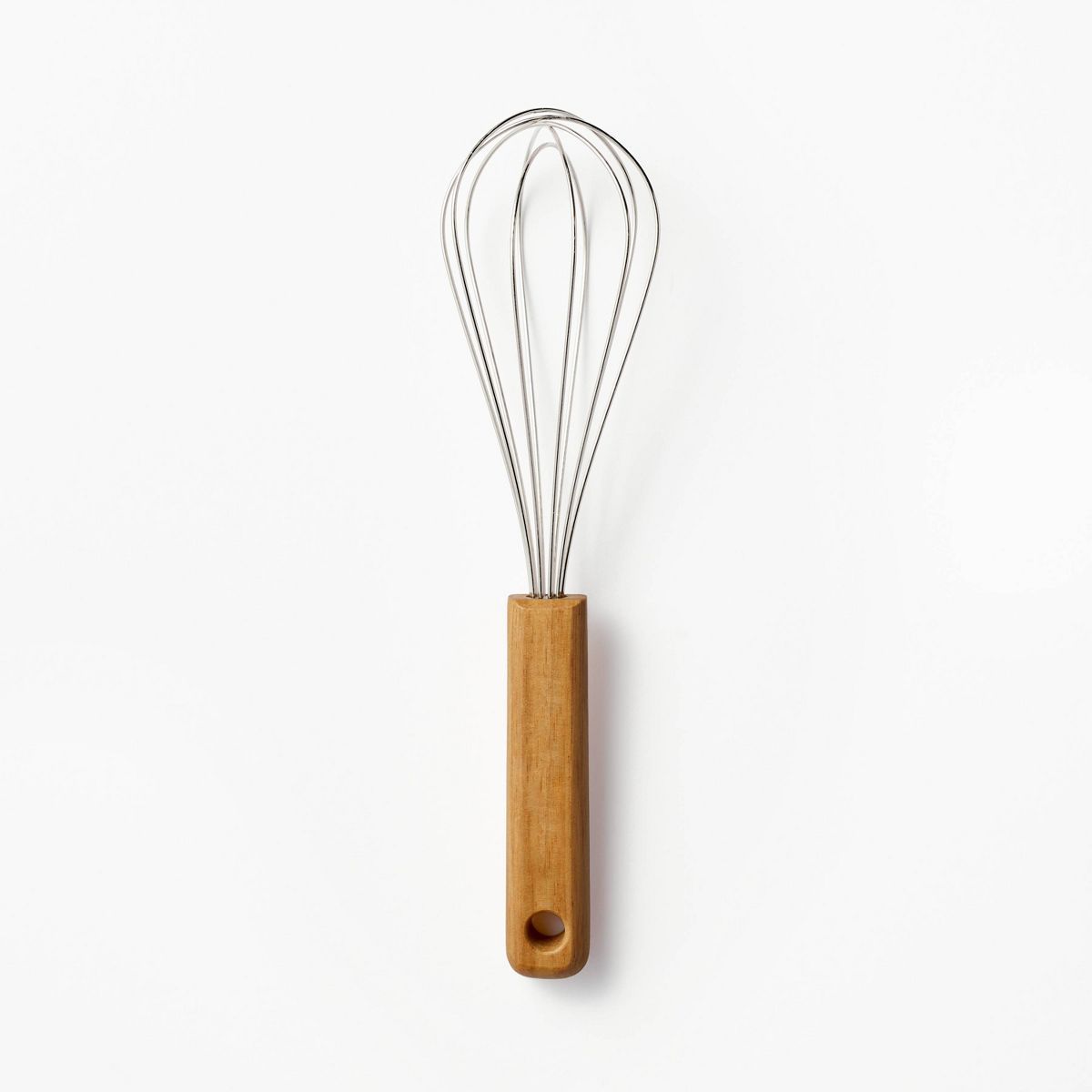 9" Stainless Steel Whisk with Wood Handle Brown - Figmint™ | Target
