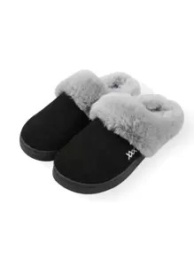 Faux Suede Two Tone Bedroom Slippers SKU: sx2207040148415117(1000+ Reviews)$12.50$11.88Join for a... | SHEIN