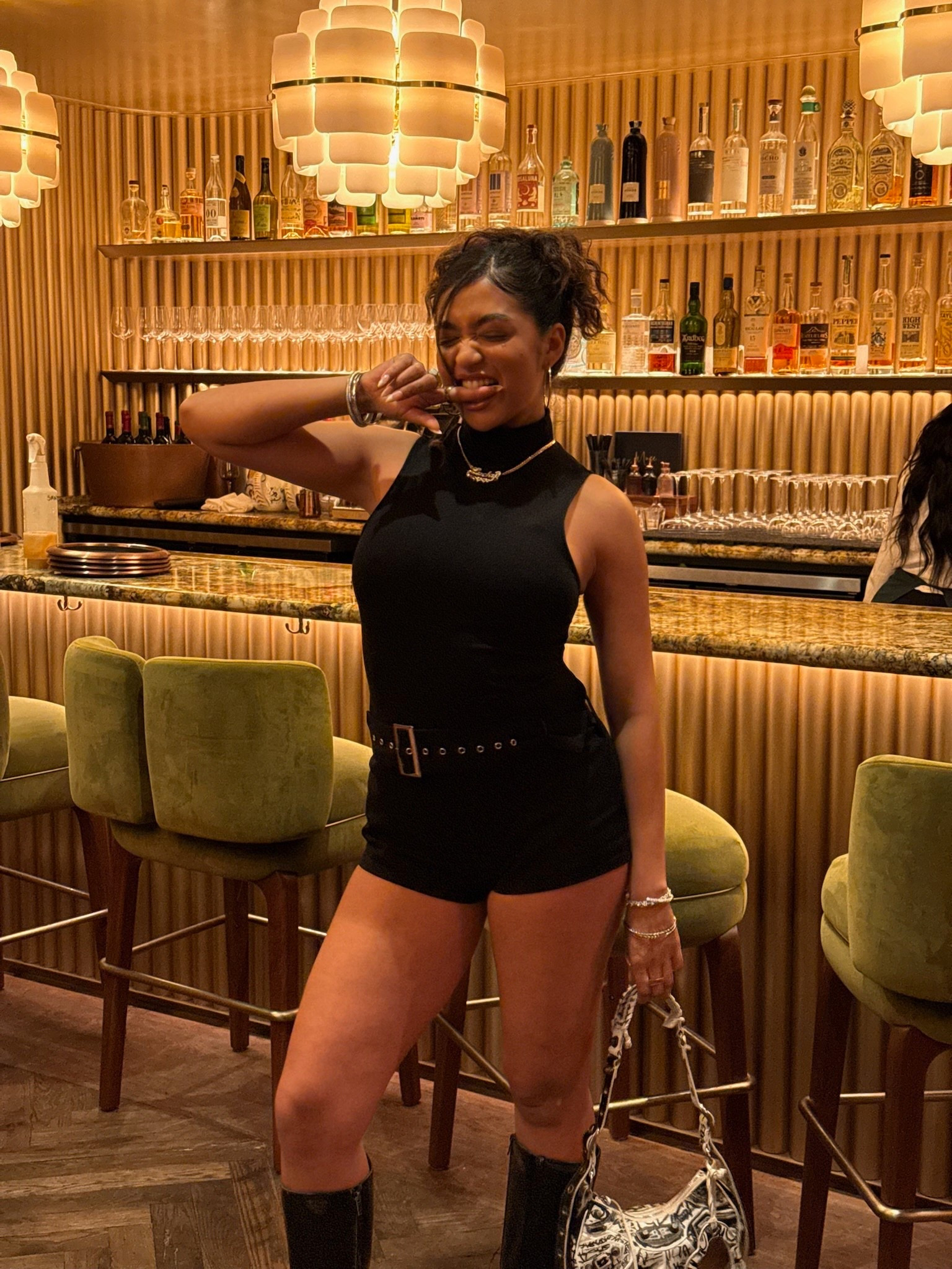 going out look 🖤 love this romper sm!! under $100

#LTKSeasonal #LTKStyleTip