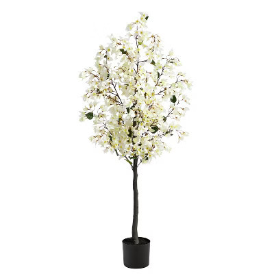 HomeStock  5 ft. Artificial Bougainvillea Tree in Pot for Indoor/Outdoor | Target