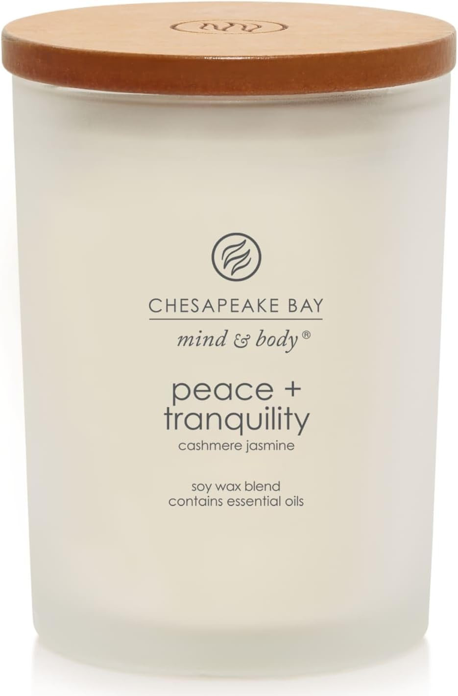 Amazon.com: Chesapeake Bay Candle Scented Candle Peace + Tranquility (Cashmere Jasmine) Medium Ja... | Amazon (US)