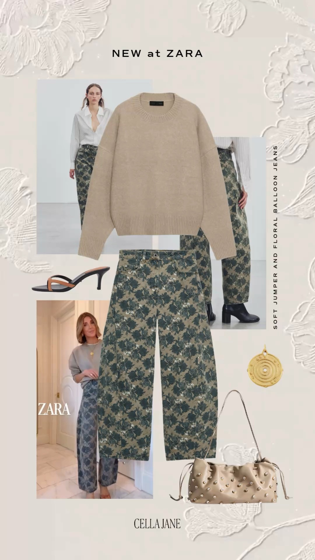 @Zara fall outfit idea! I’m 5’7 wearing size small in the sweater and 2 in the pants, runs tts.