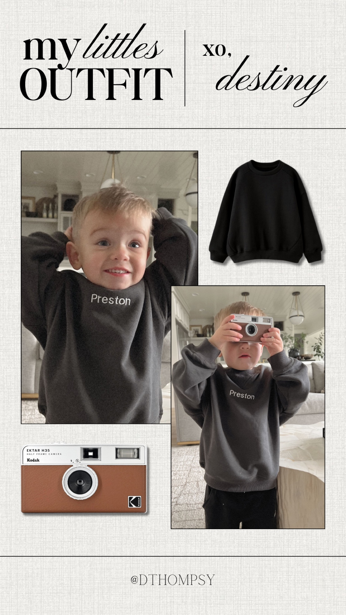 OOTD

kid outfit. kid ootd. daily outfit. sweater. zara dupe. amazon. camera. etsy. lookalike. customize. gift. 

#LTKkids #LTKfindsunder100