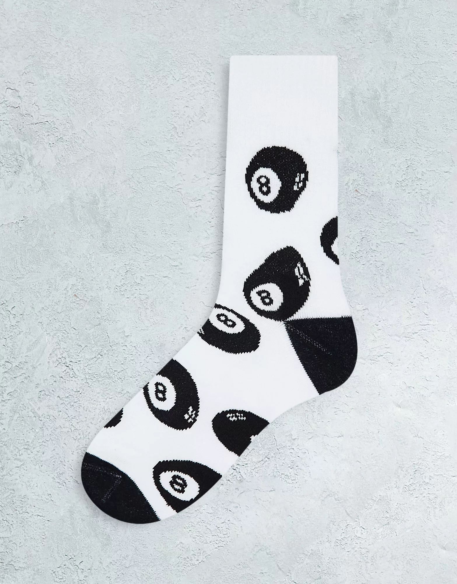 ASOS DESIGN sports socks with 8 ball print | ASOS (Global)
