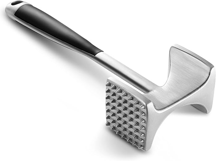 Meat Tenderizer Hammer with Comfortable-Grip Handle, Dual-side Mallet for Kitchen, Heavy Duty Pou... | Amazon (US)