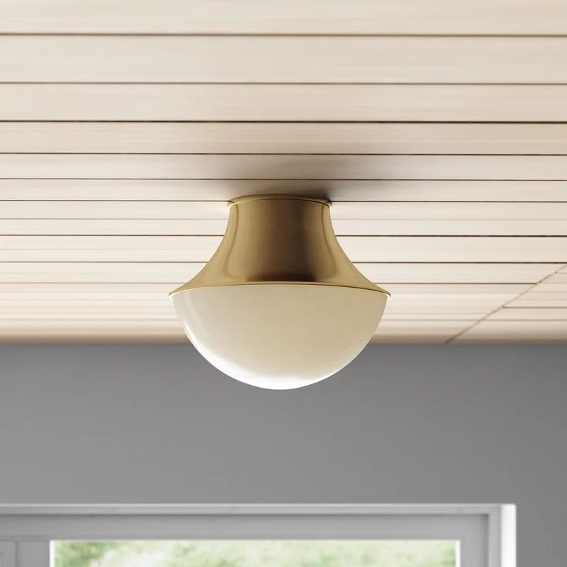 Alistair 1 - Light Unique/Statement Bowl Flush Mount | Wayfair North America