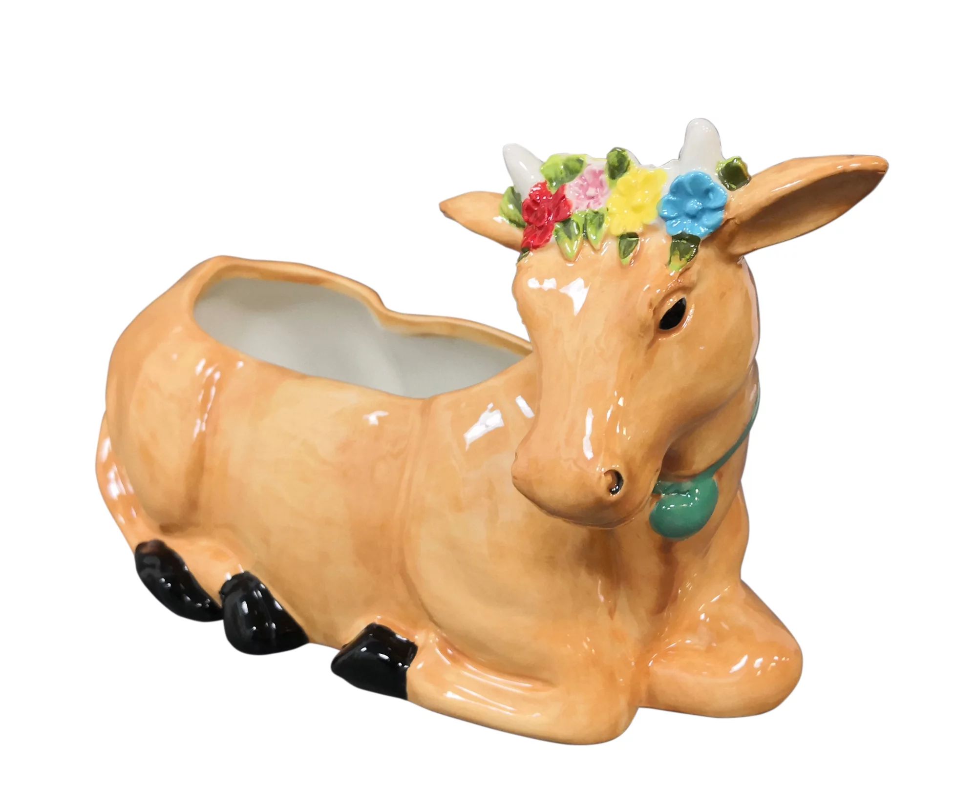 The Pioneer Woman Brown Cow Planter, Stoneware, 6 in opening | Walmart (US)