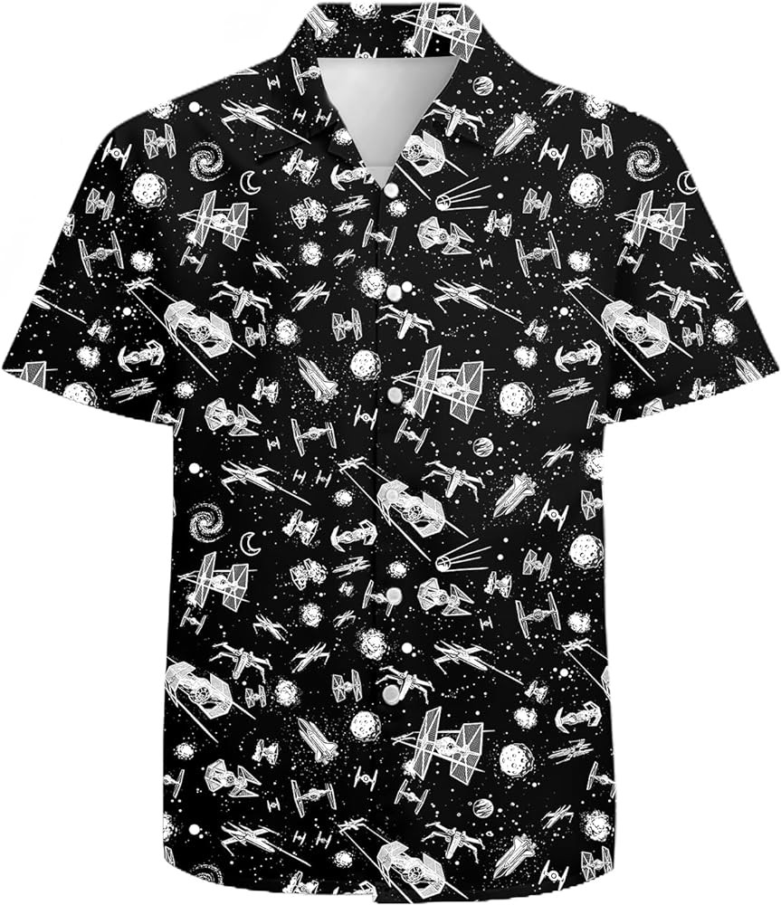 Mens Funny Hawaiian Shirts 3D Graphic Button Down Short Sleeve Tropical Holiday Beach Aloha Shirt | Amazon (US)