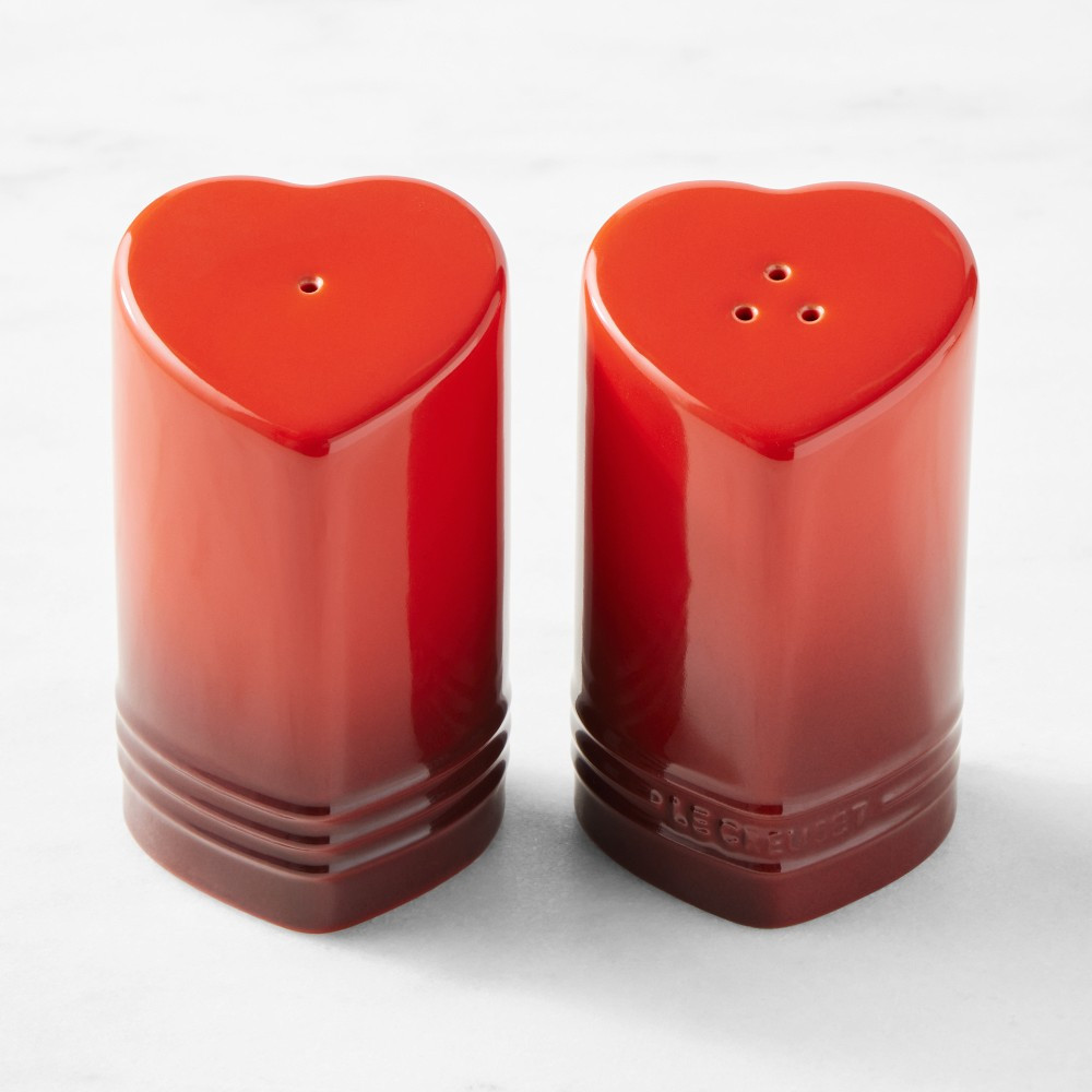 Le Creuset Heart Salt &amp; Pepper Shakers | Williams-Sonoma