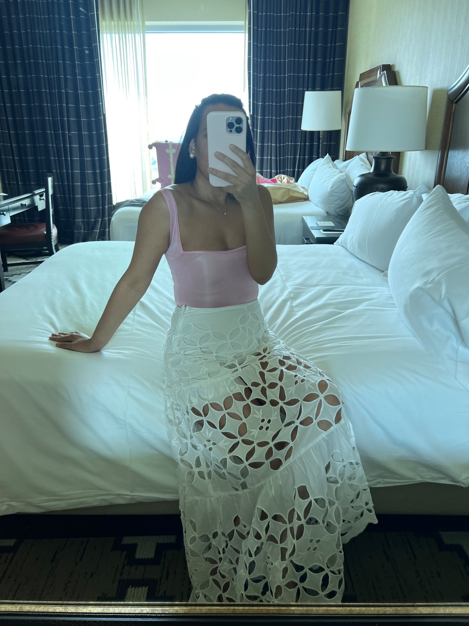 Cynthia White Cutout Maxi Skort @Avara 

#LTKgrwm #LTKootd