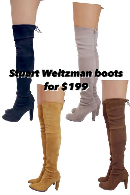 Stuart Weitzman over the knee boots are on sale for $199 for short time. These are my favorite kind of boots… runnnn 

#LTKshoecrush #LTKsalealert