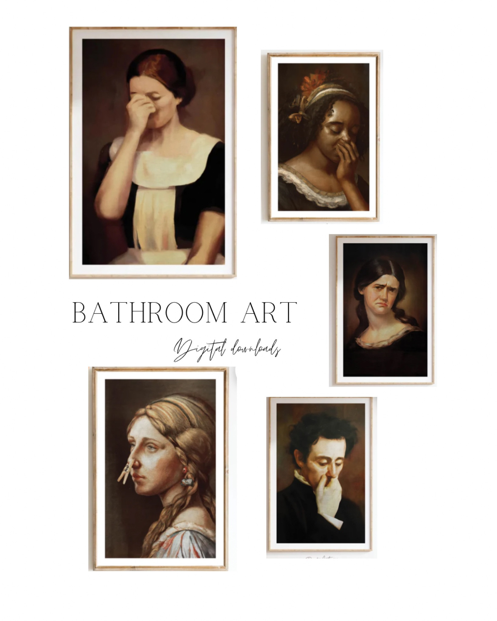 Humorous bathroom art digital downloads to print!

#LTKhome