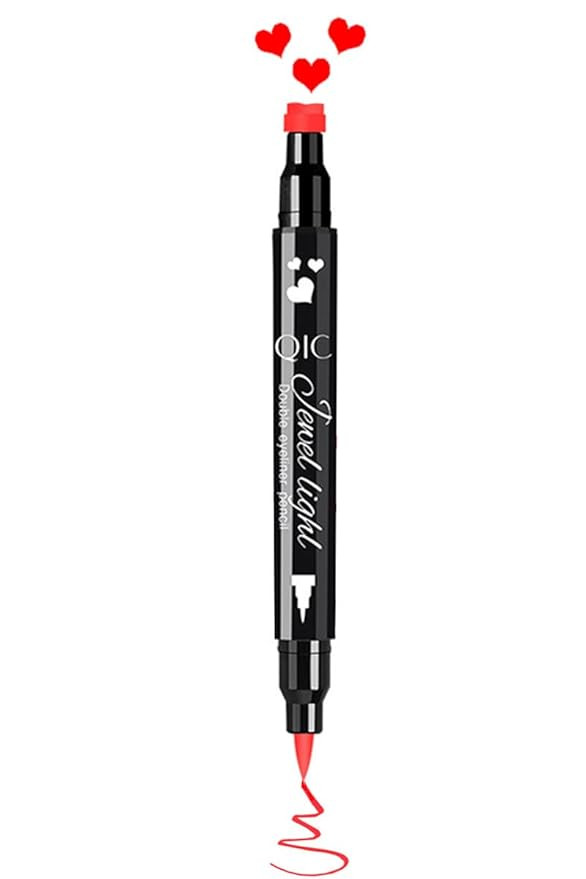 Go Ho Red Liquid Eyeliner Stamp,Heart Stamp Eyeliner Red Makeup,Halloween Costumes Makeup,Double-... | Amazon (US)