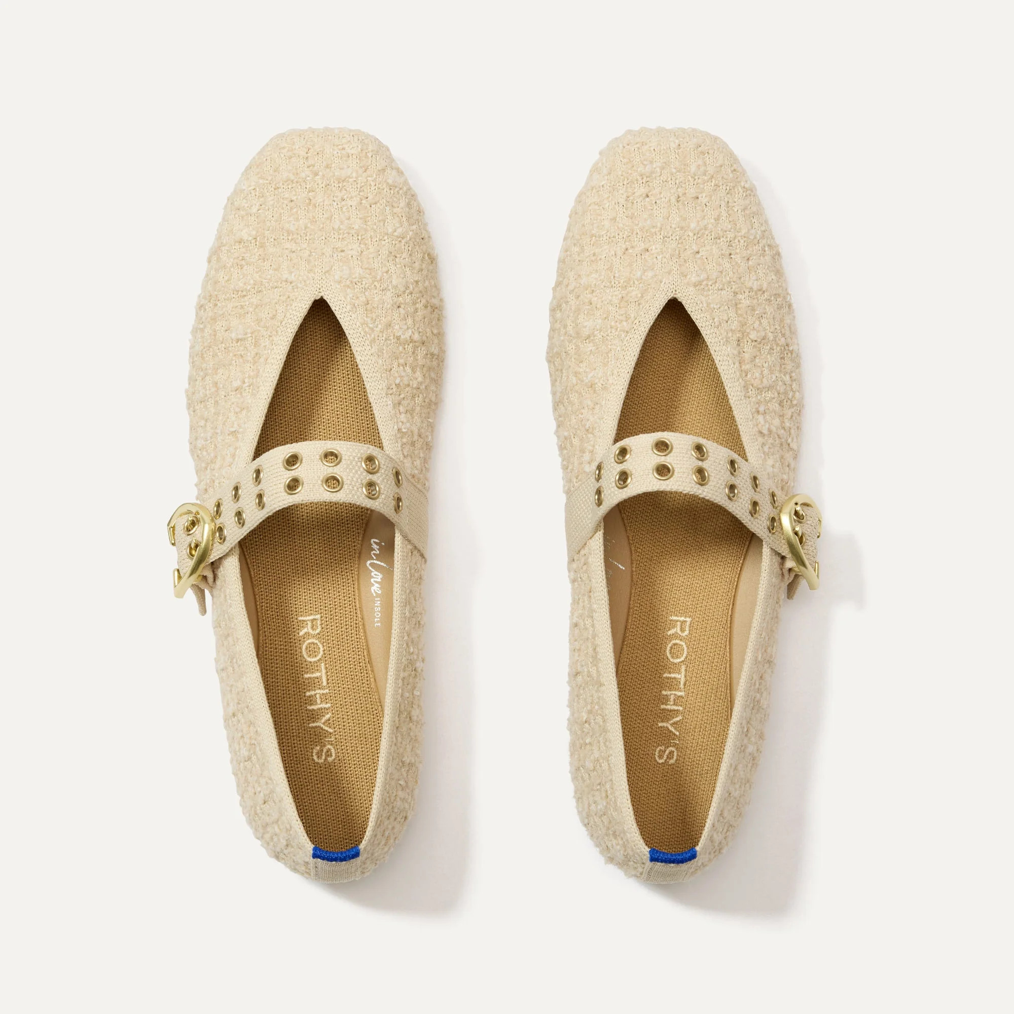 The Max Buckle Mary Jane in Pearl Bouclé | Rothy's | Rothy's