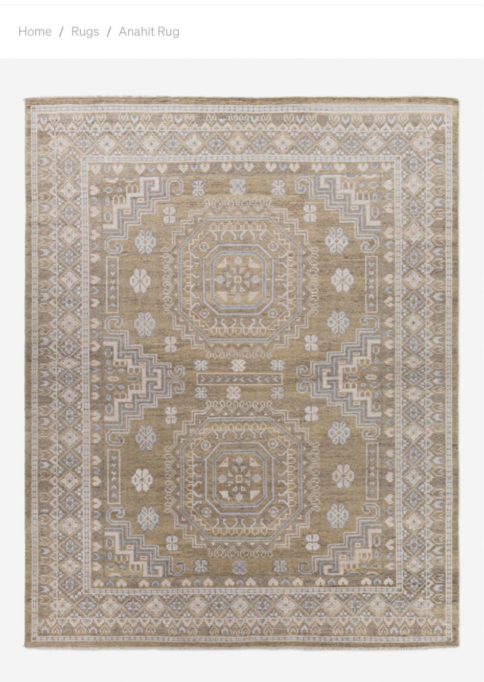 Bedroom or living room rug, beige and blue area rug, lulu and georgia, light colored neutral

#LTKhome #LTKFind