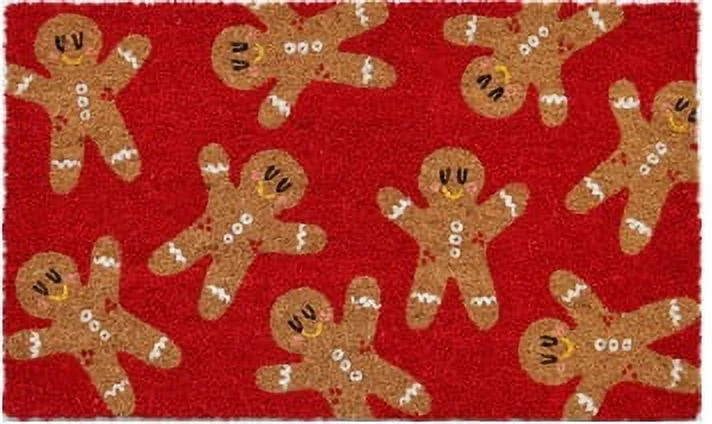 Holiday Time Gingerbread Man 18"x30" Coir Fiber Doormat | Walmart (US)