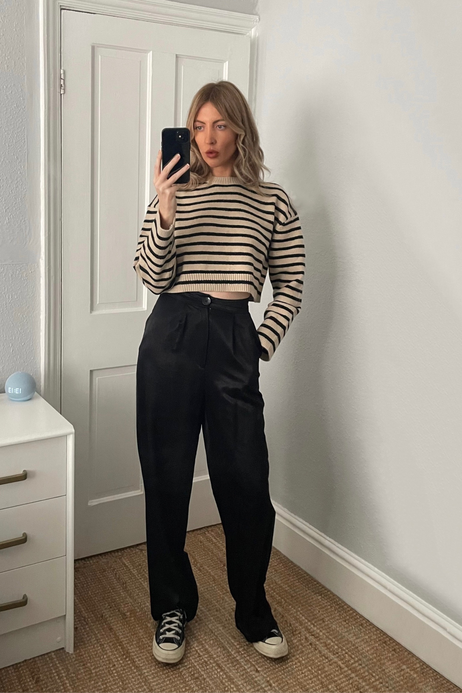 Wearing a size xs in this H&M jumper. Linked similar trousers below 

#LTKSeasonal #LTKstyletip #LTKeurope